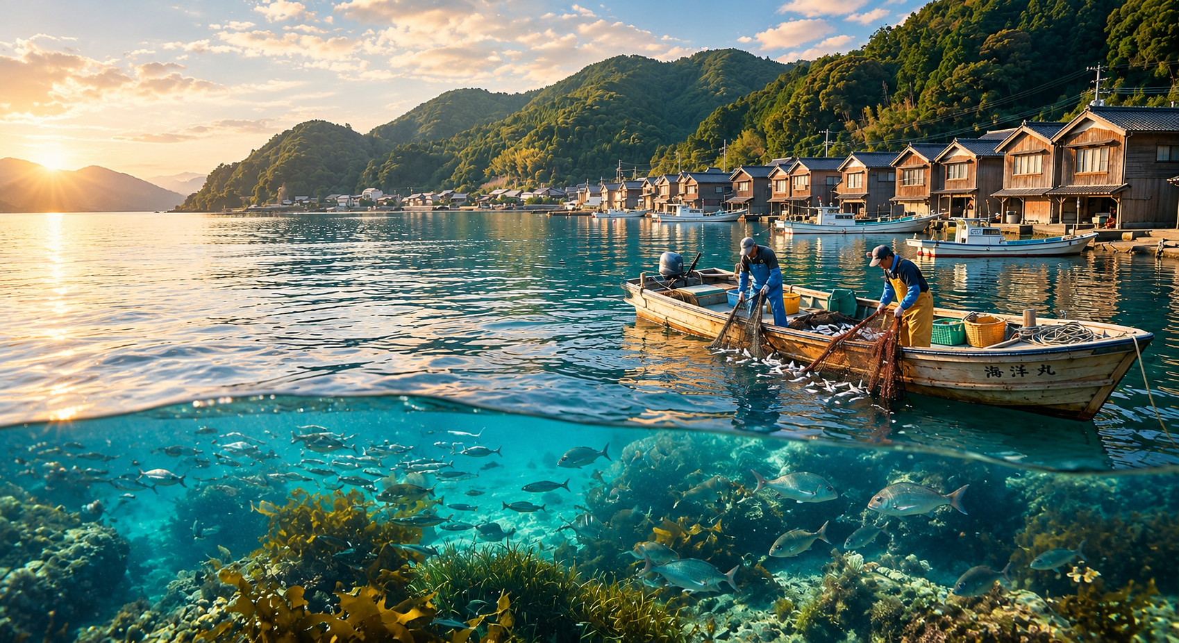 自然と宿の風景 1